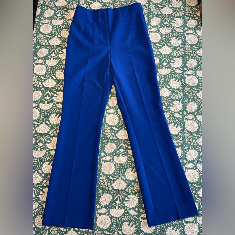 Zara cobalt flair trouser